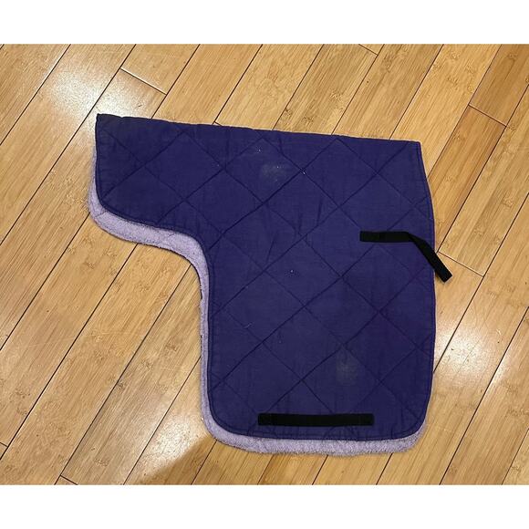 Solid Purple English Saddle Pad - Picture 3 of 4